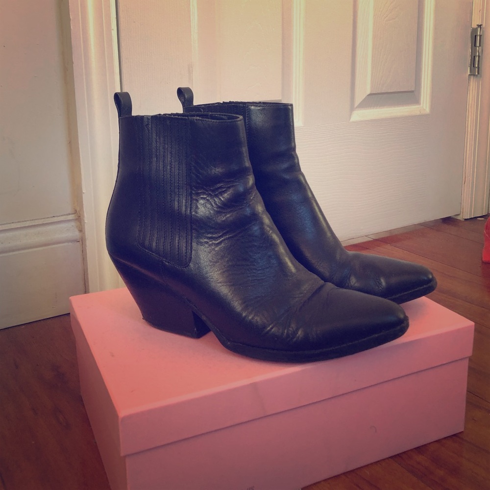 Michael Kors Black Motorcycle Boots